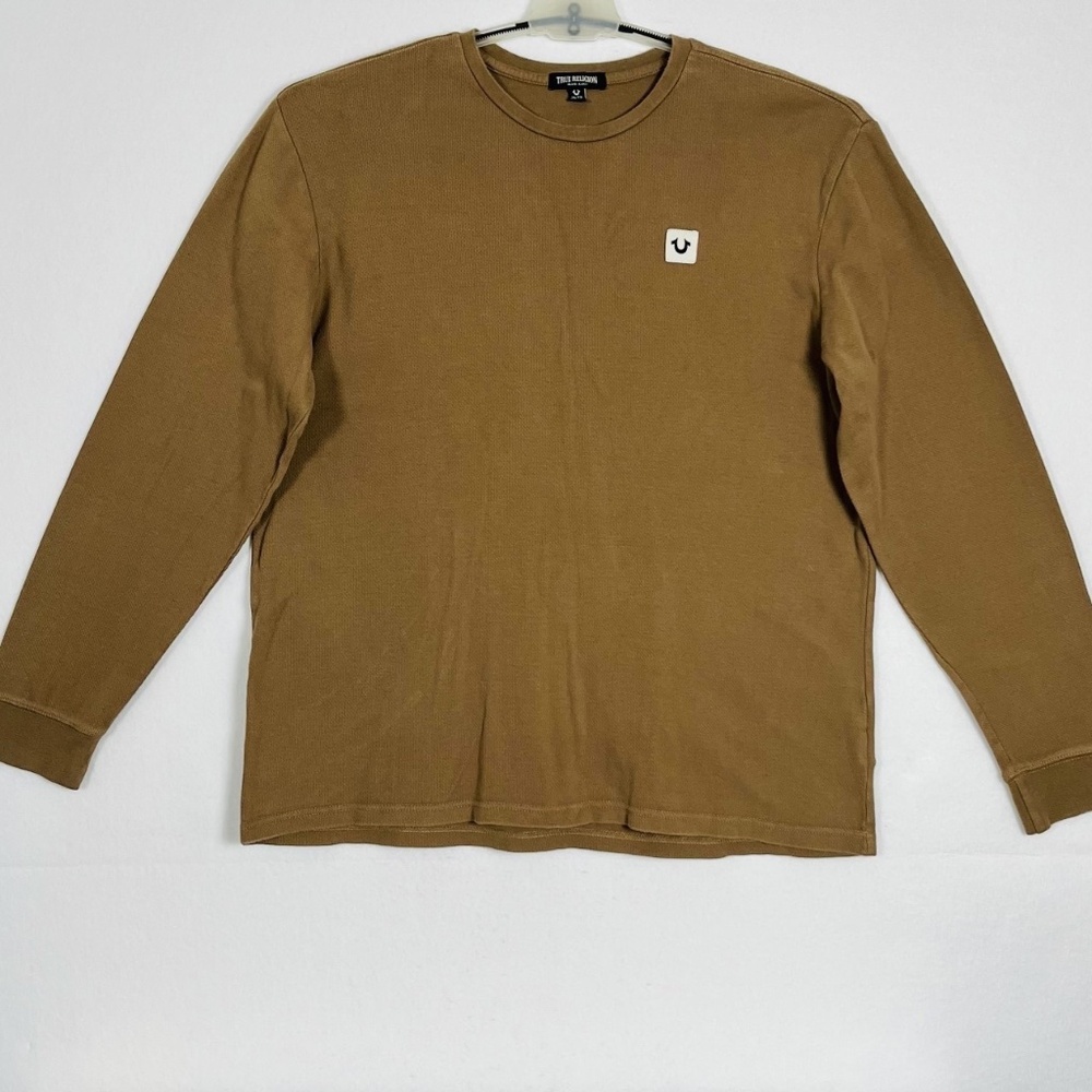 True Religion Men's Long Sleeve Heavyweight Cotton Crew Neck Size XL